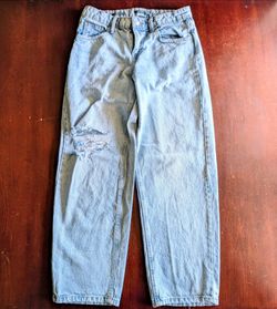 Girls Wild Fable Mid-Rise 90's Relaxed Straight Jeans Size 5 - Everett, WA