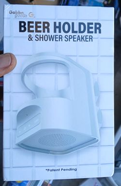 Beer can holder w/ speaker