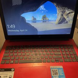 HP 15.6" Laptop Red