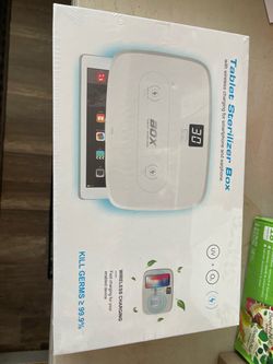 Tablet Sterilizer and charging port.