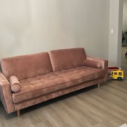 Velvet Sofa 84” 
