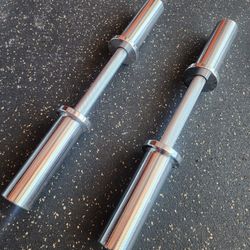 PAIR OF OLYMPIC DUMBBELL HANDLES ( BRAND NEW)