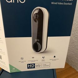 Arlo HD Wired Doorbell Camera New