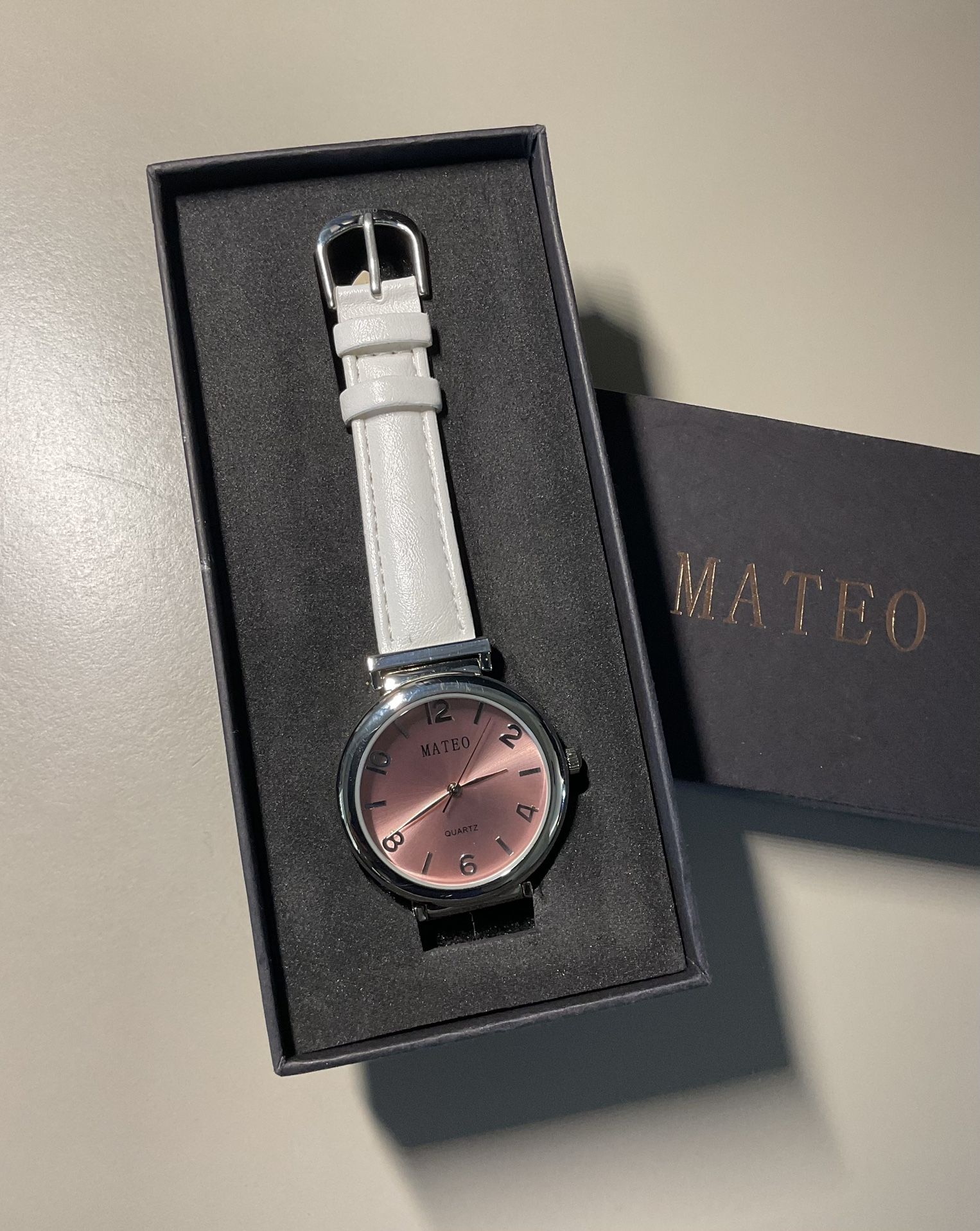 Women’s Mateo Brand Leather Strap Watch