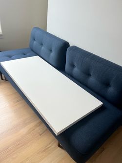 Ikea PAHL Adjustable Height Desk with Shelf, White