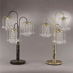 Brand new black or gold table lamp