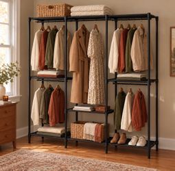 Clothes Rack with Shelves