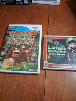 Nintendo games 20 each or if you buy both of them you can have them for $35 pick up only