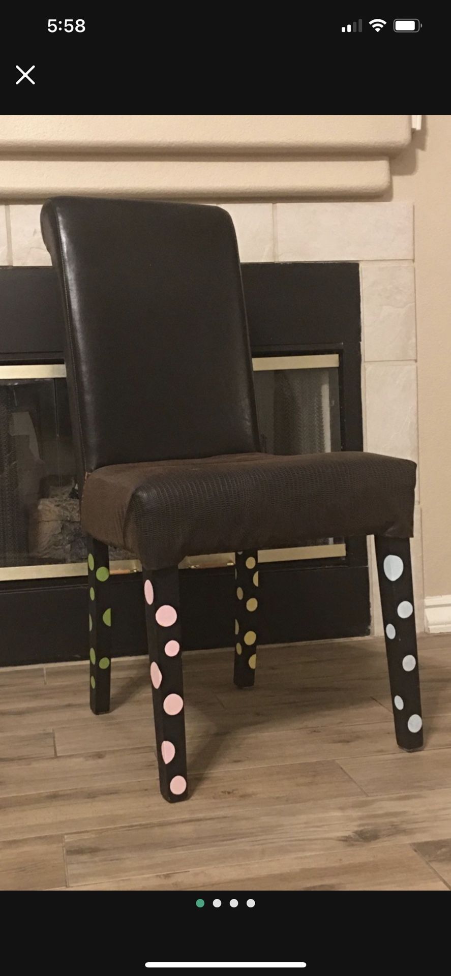 CUSTOM MADE LEATHER CHAIR 🪑38” Dark Brown