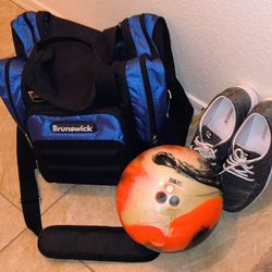 Bowling Ball And Shoe Set