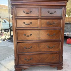5 Drawer Solid Wooden Dresser // Mueble Vestidor De Madera Maciza