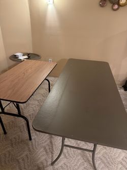 Two Folding Tables