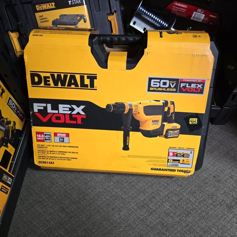 60v FlexVolt 1-3/4" SDS Max Combination Hammer KIT, New, Financing Available 