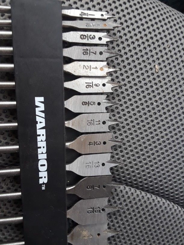 Warrior Steel Spade Drill Bit Set 13 pcs