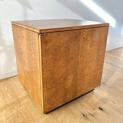 Vintage Burl Wood Cabinet