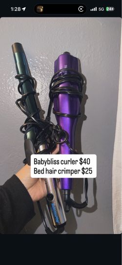 BABY LLISSSS PRO curler & Bed hair crimper both for $60