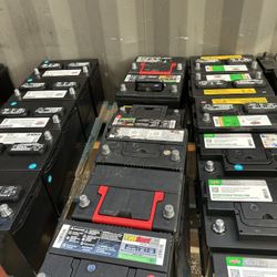 New And Rebuilt And Used Car Batterys 
