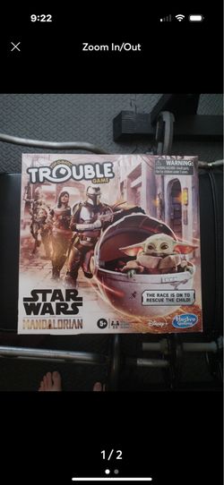 Hasbro Gaming Trouble: Star Wars The Mandalorian Edition Board Game