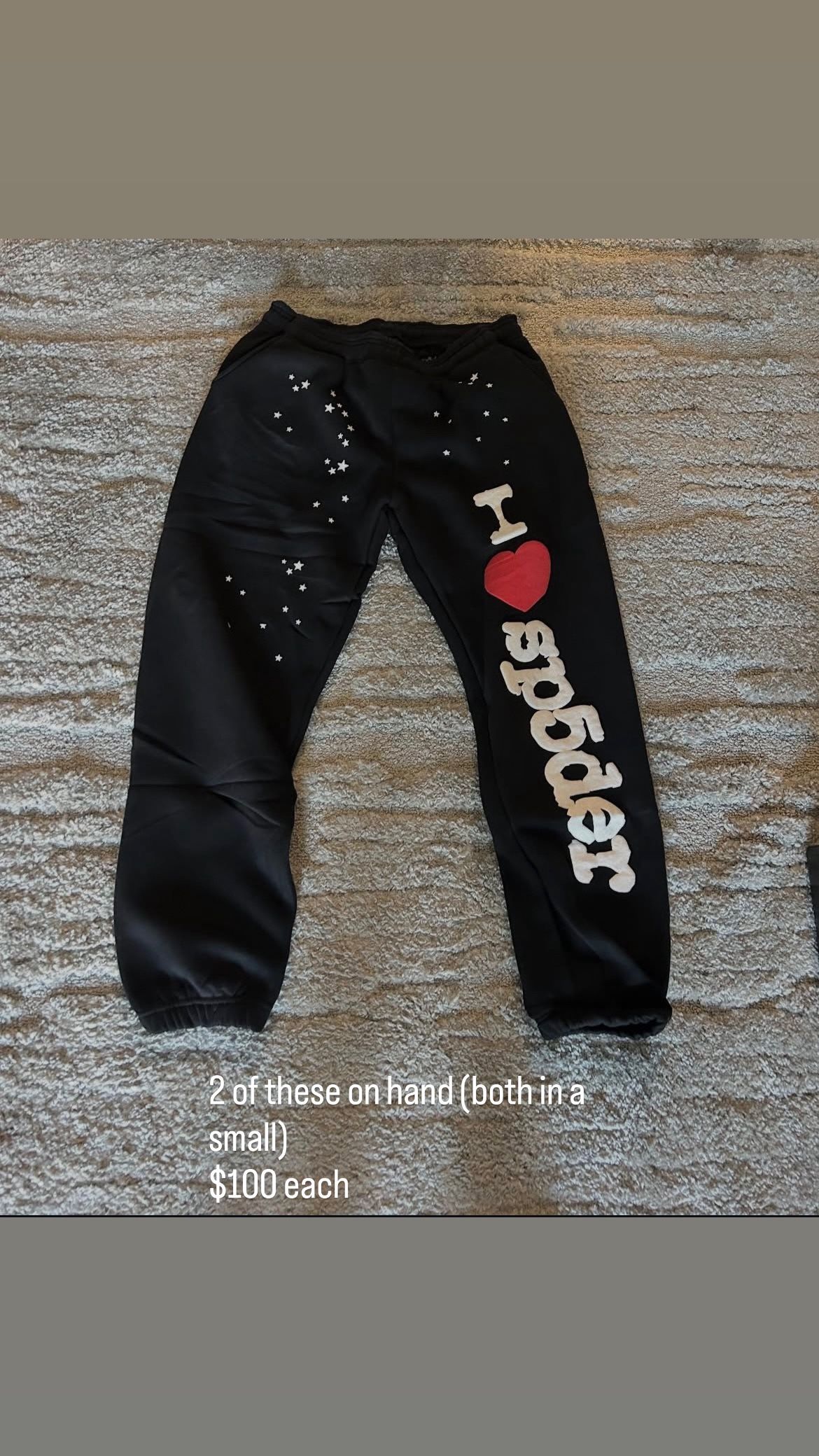 black spider sweats (small)