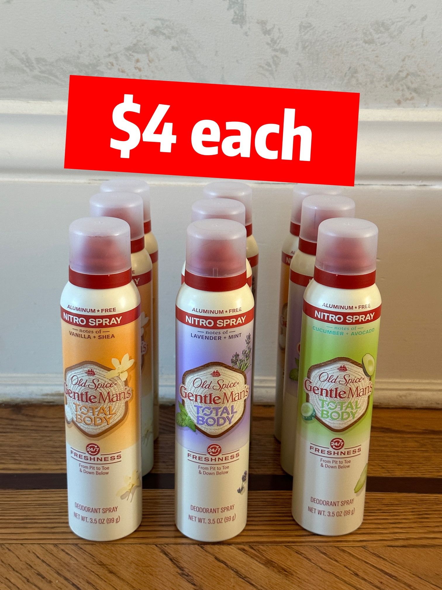 Old Spice Total Body Deodorant Spray 