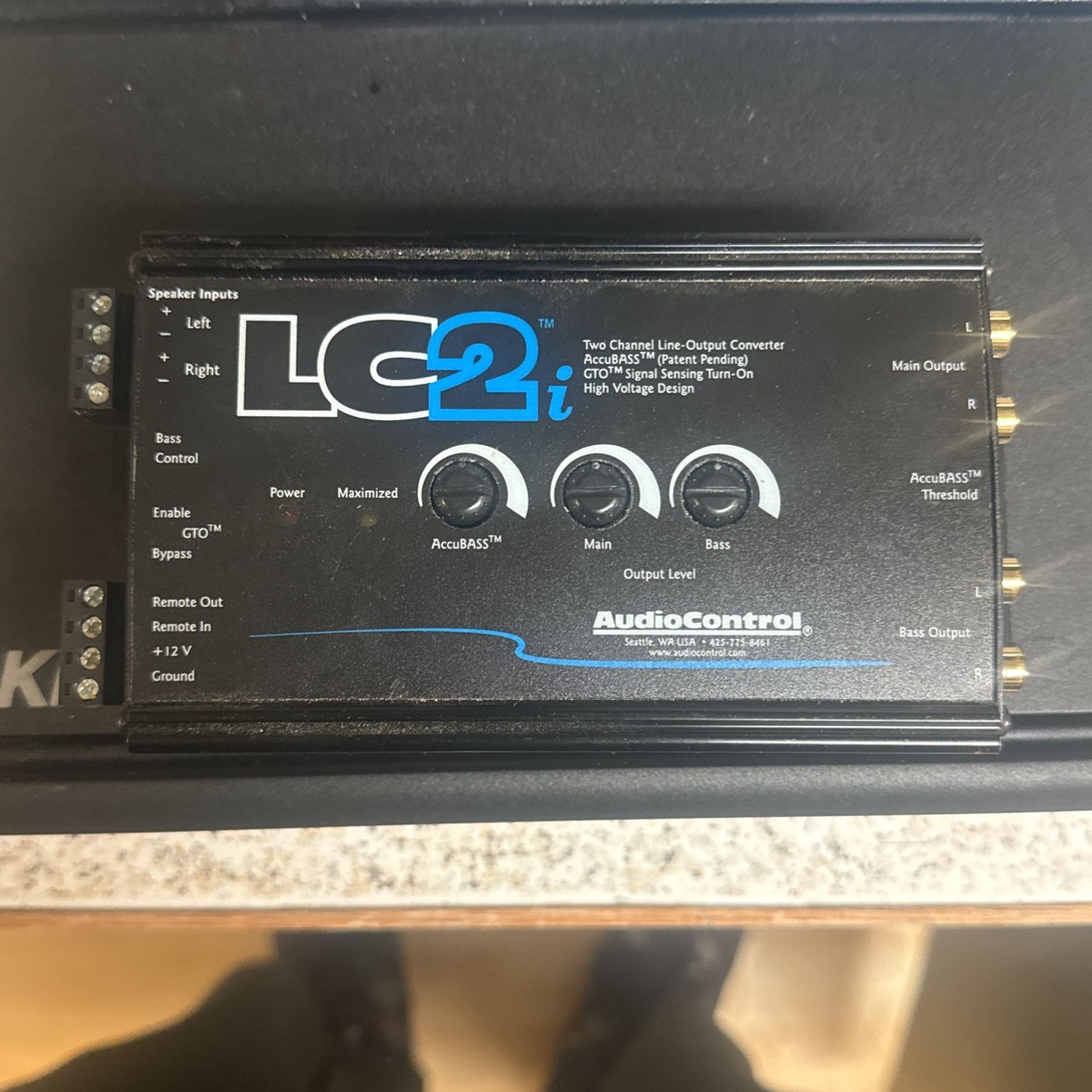 Audio Control Line Out