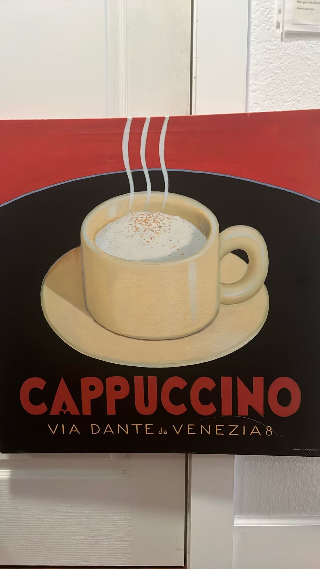 Decor / 2 prints Size 24 X 24 X 1/2 Canvas Print