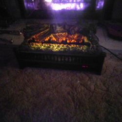 Electric Log Set With Heater