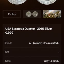 Usa Saratoga Quarter- 2015