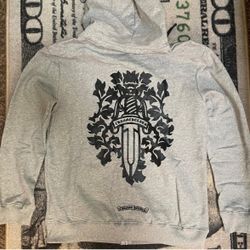 Black And Grey Chrome Heart Hoodie