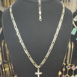 Figaro Set with Cross Pendant 