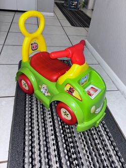 Cocomelon ride on toy with storage