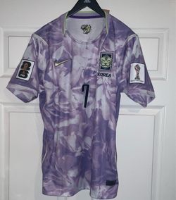 Hm Son #7 Heung-min 2026 FIFA Korea Purple Away Player Version Aero-Fit Jersey Adult men’s Size Medium South Korea World Cup Patches new with tags