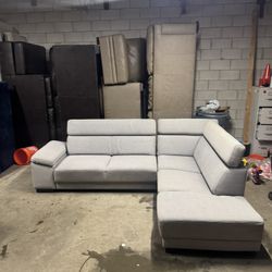 Gray Sectional Couch Sofa