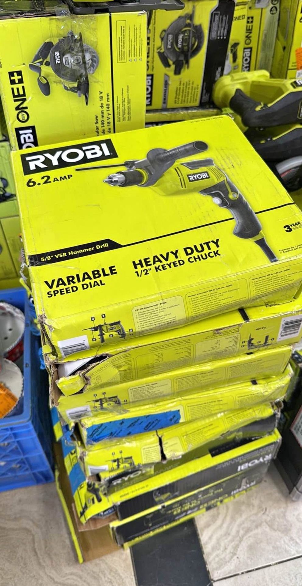 Ryobi electric hammer drill each $15