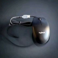 Logitech- B100 Corded Wired USB Mouse