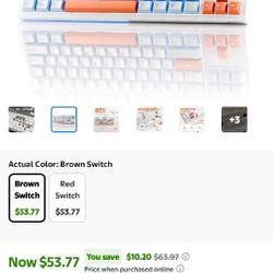 K86SE Macaniclll Gaming Keyboard Kemove Brown Switches 