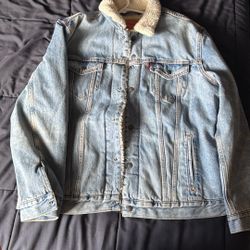 Levi Denim Wool Jacket Xxl