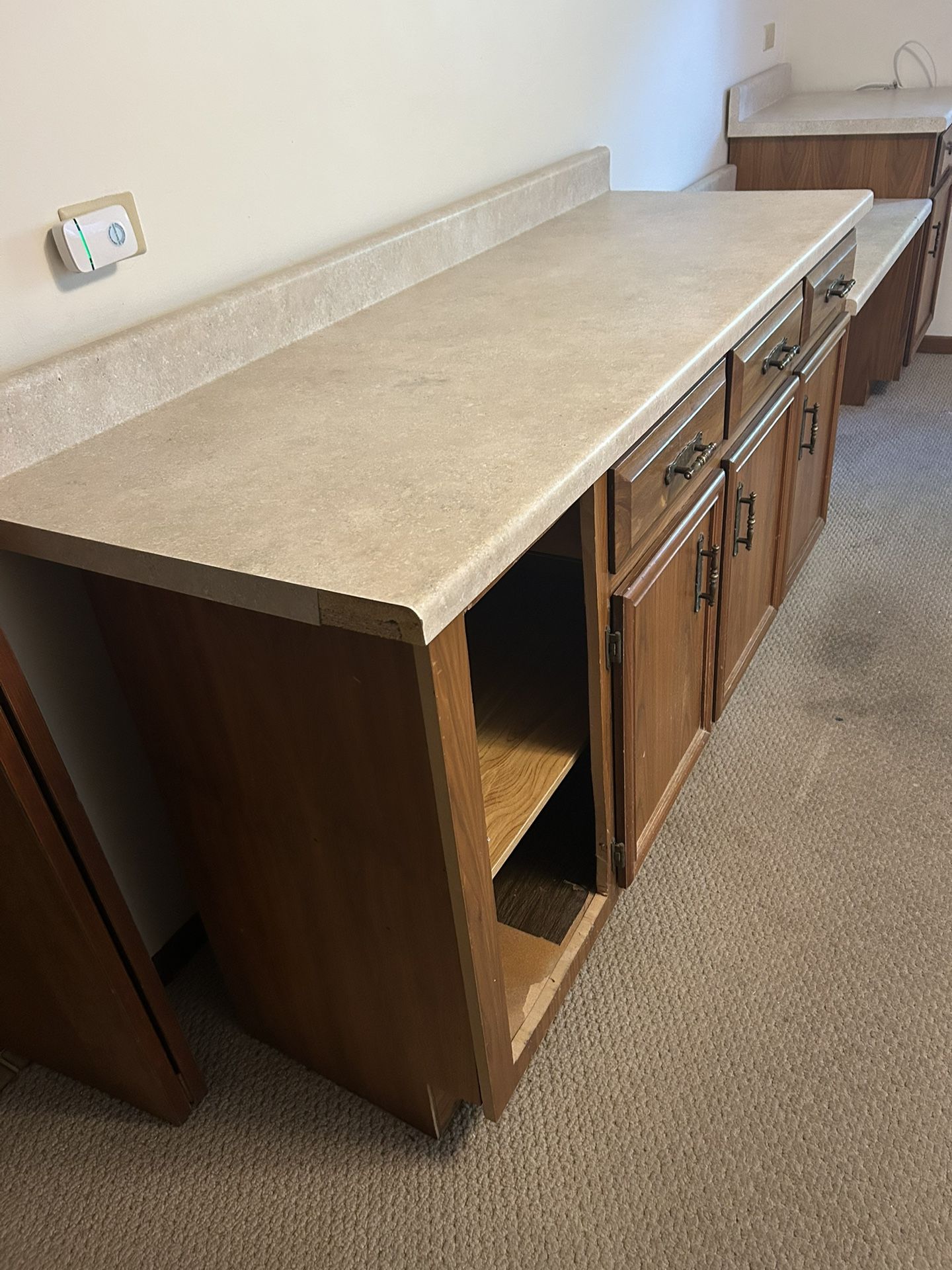 Wooden Cabinets With Countertop