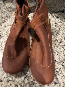 Women's Boots With Plush Lining, British Style Ankle Boots, High Top Flat Shoes, Suitable For Outdoor And Casual Wear,