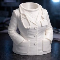 Female Doctor Desk Pen Holder
