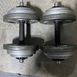 40lb Adjustable Dumbbell Pair