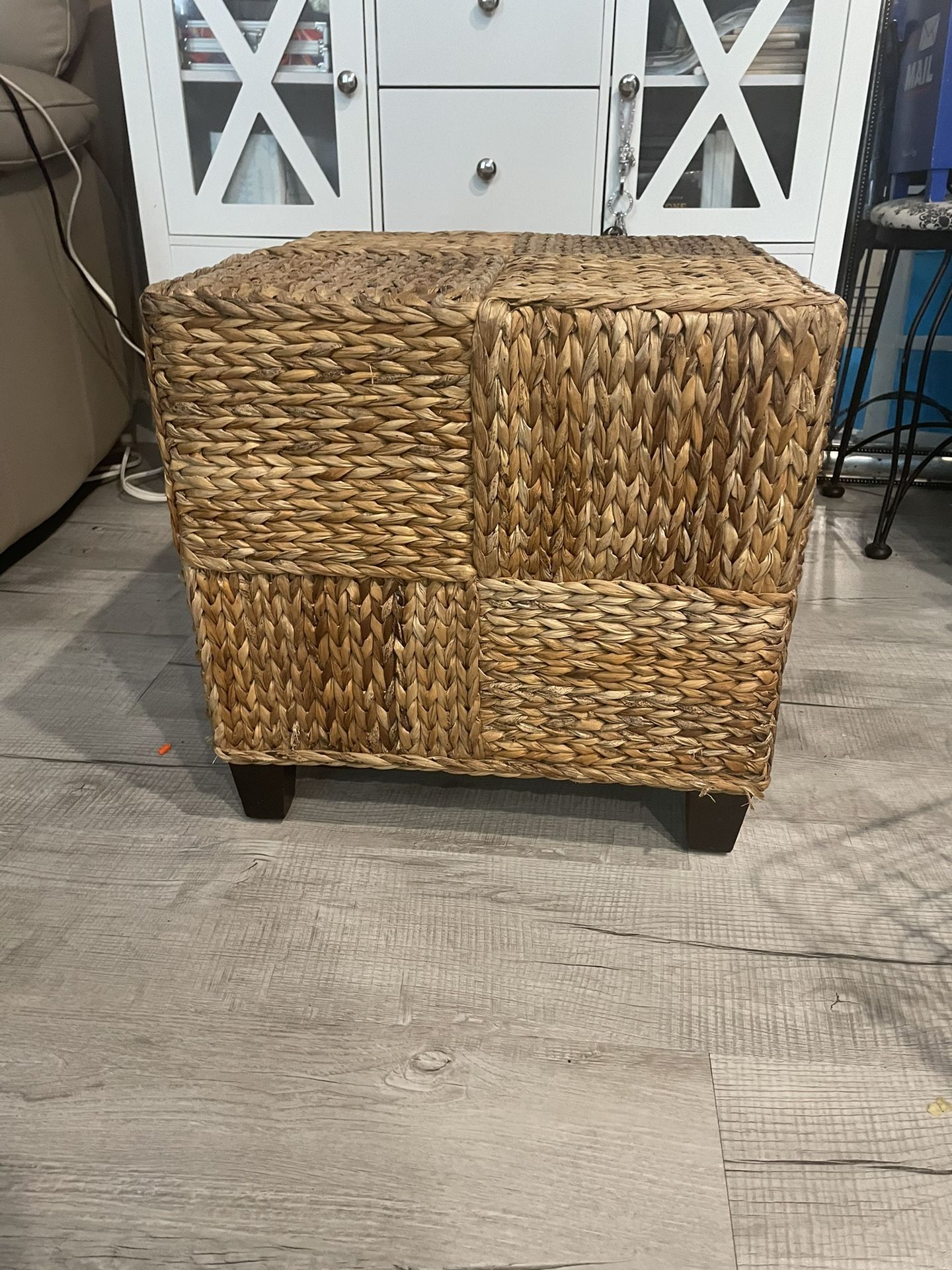 Rattan End Table