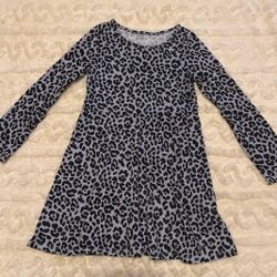 The Children's Place Black and White A-Line Casual Dress 4T