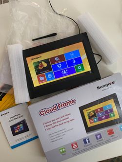 Cloud frame digital frame social media Netflix Bluetooth WiFi 10.1” touch screen