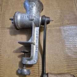 Keystone number ten vintage meat grinder