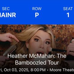 2 Heather McMahan Tickets