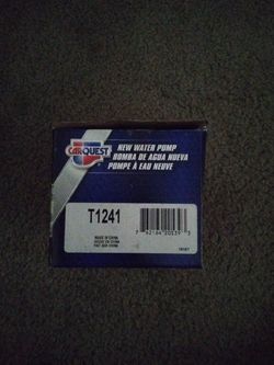 Water Pump Car Quest Part Number T1241 Honda
