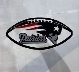 Football Patriots Colorful Metal Sign 9x18 18 Gauge Steel Wall Decor