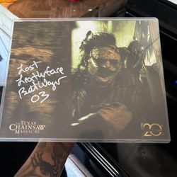 Leatherface Autograph 