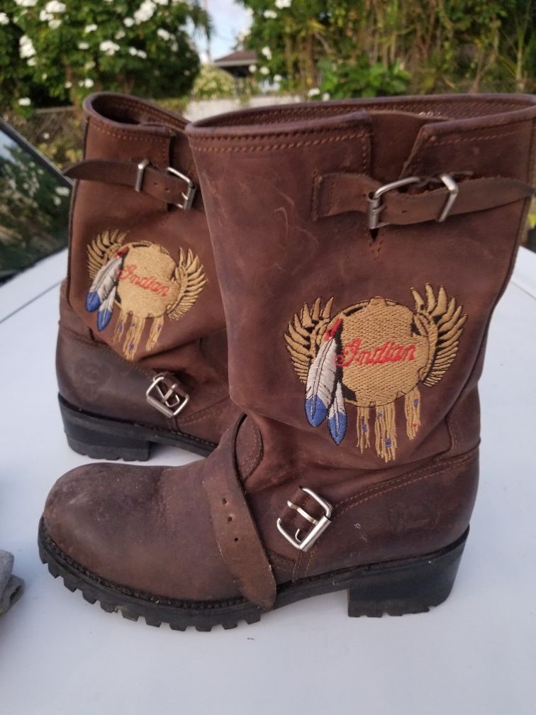 Indian Motorcycle Boots Size 9.5-10